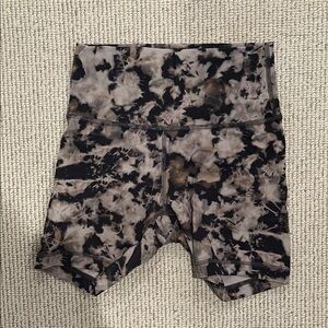 Tie-Dye High-Waisted Shorts